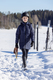 WAHLSTEN ENARGITE CHILDREN'S PADDED PARKA JACKET, DARK BLUE